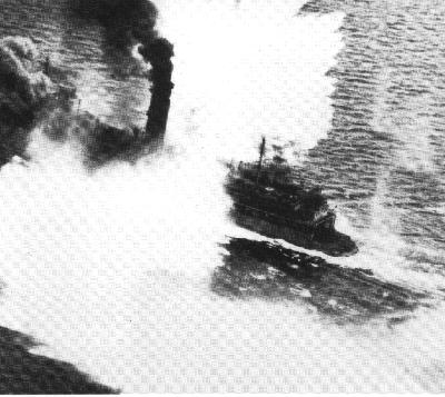 Bombarding a rail ferry between Honshu and Hokkaido