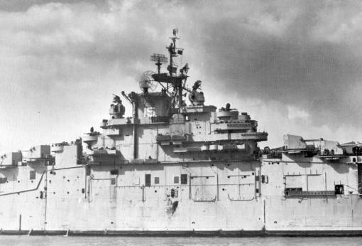 Randolph showing the general radar layout of her class