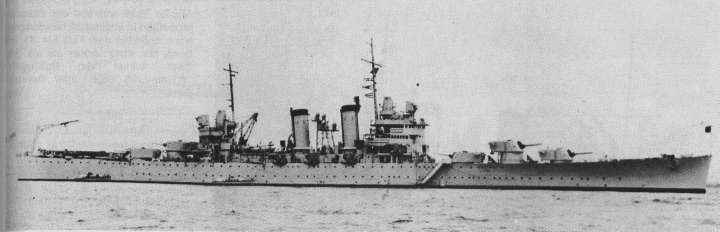 USS Boise, scanned from Terzibaschitsch, Kreuzer der US Navy