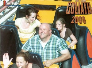 Andi looking like she\'ll die riding Goliath