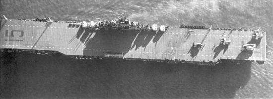 Randolph from above, showing flight deck layout